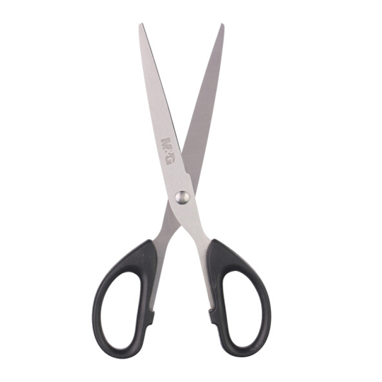 晨光(M&G)文具黑色180mm經(jīng)典辦公剪刀 學生手工剪紙刀 普惠型家用剪子 單把裝ASSN2249 